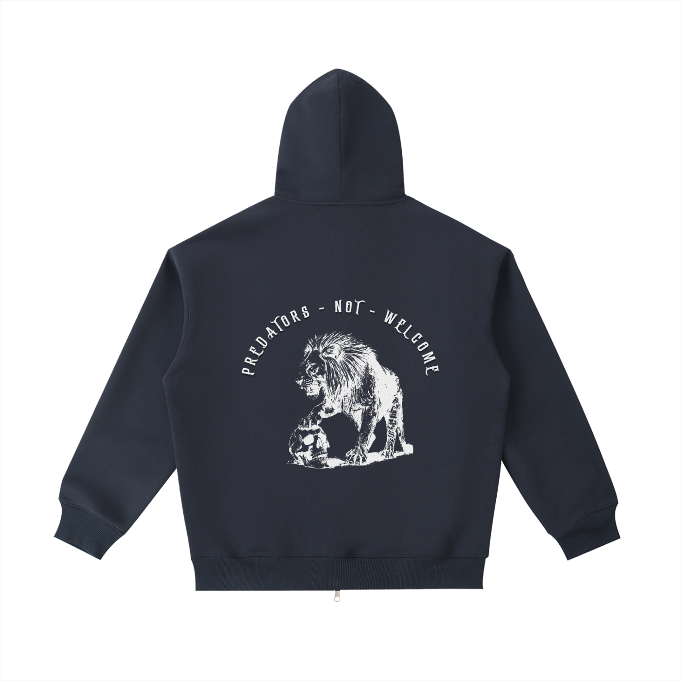 predators not welcome - Heavyweight zip Hoodie