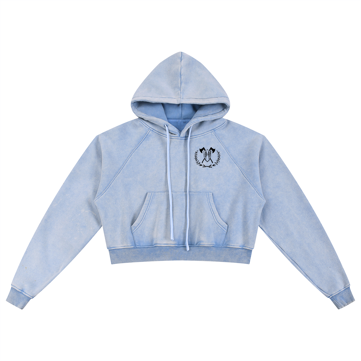 Dangerous Women - Snow Washed Cropped Hoodie