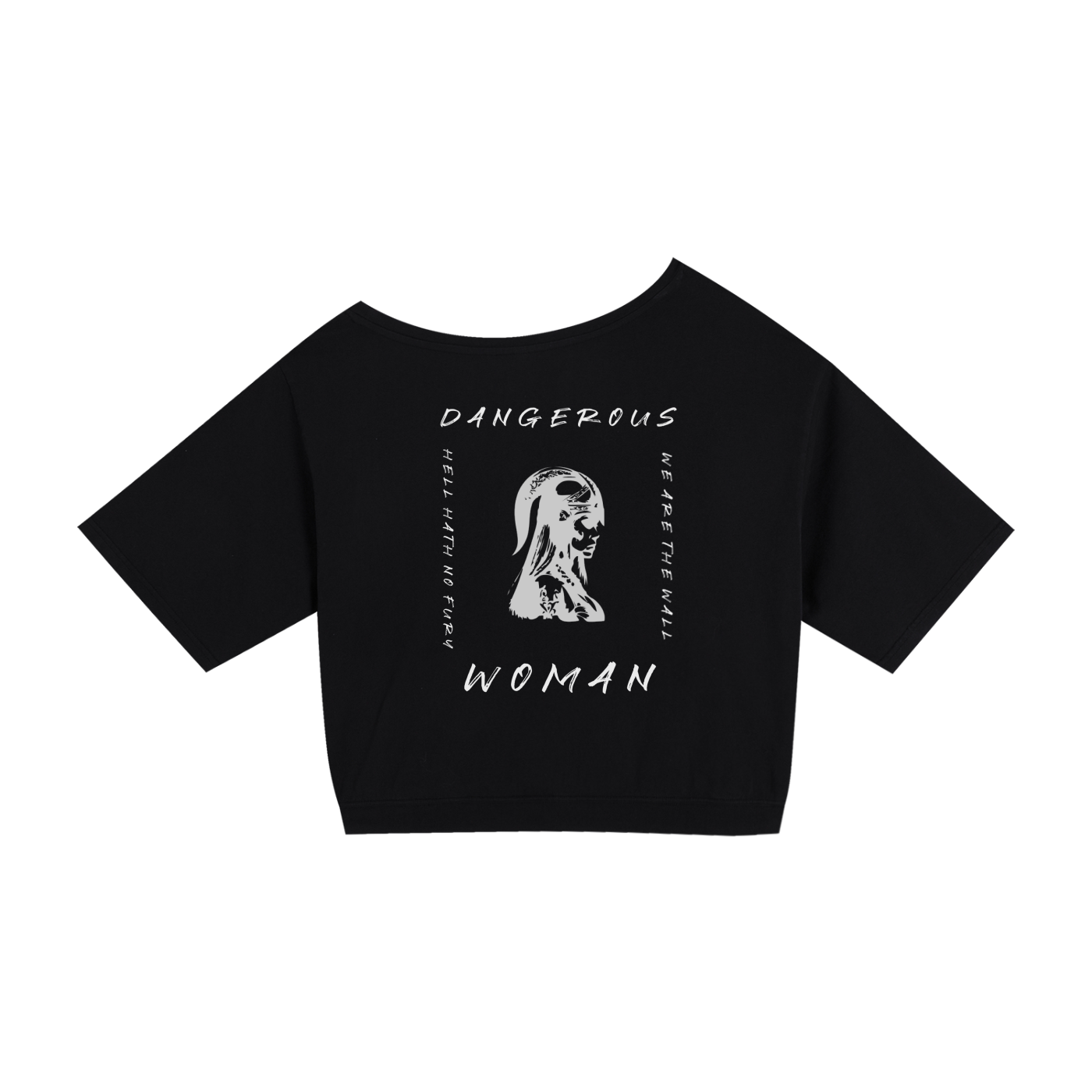 DANGEROUS WOMAN - DROP SHOULDER CROP TEE