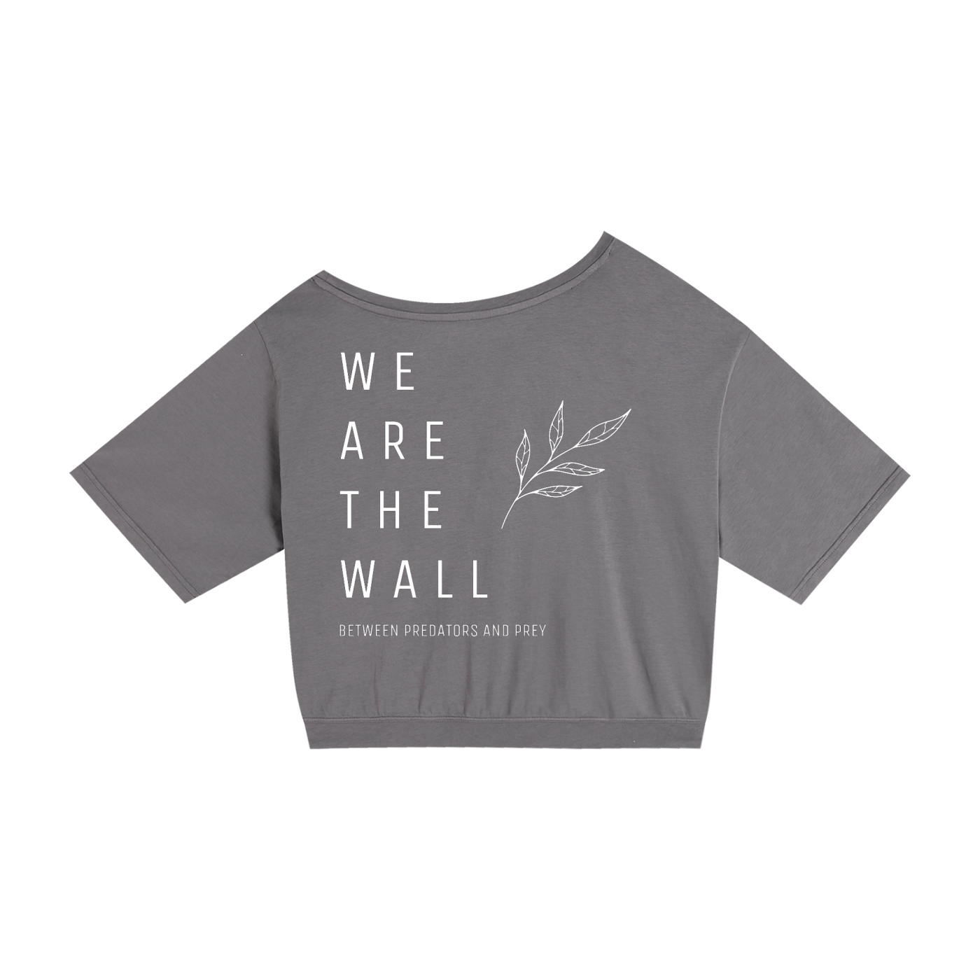 we are the wall - DROP SHOULDER CROP TEE