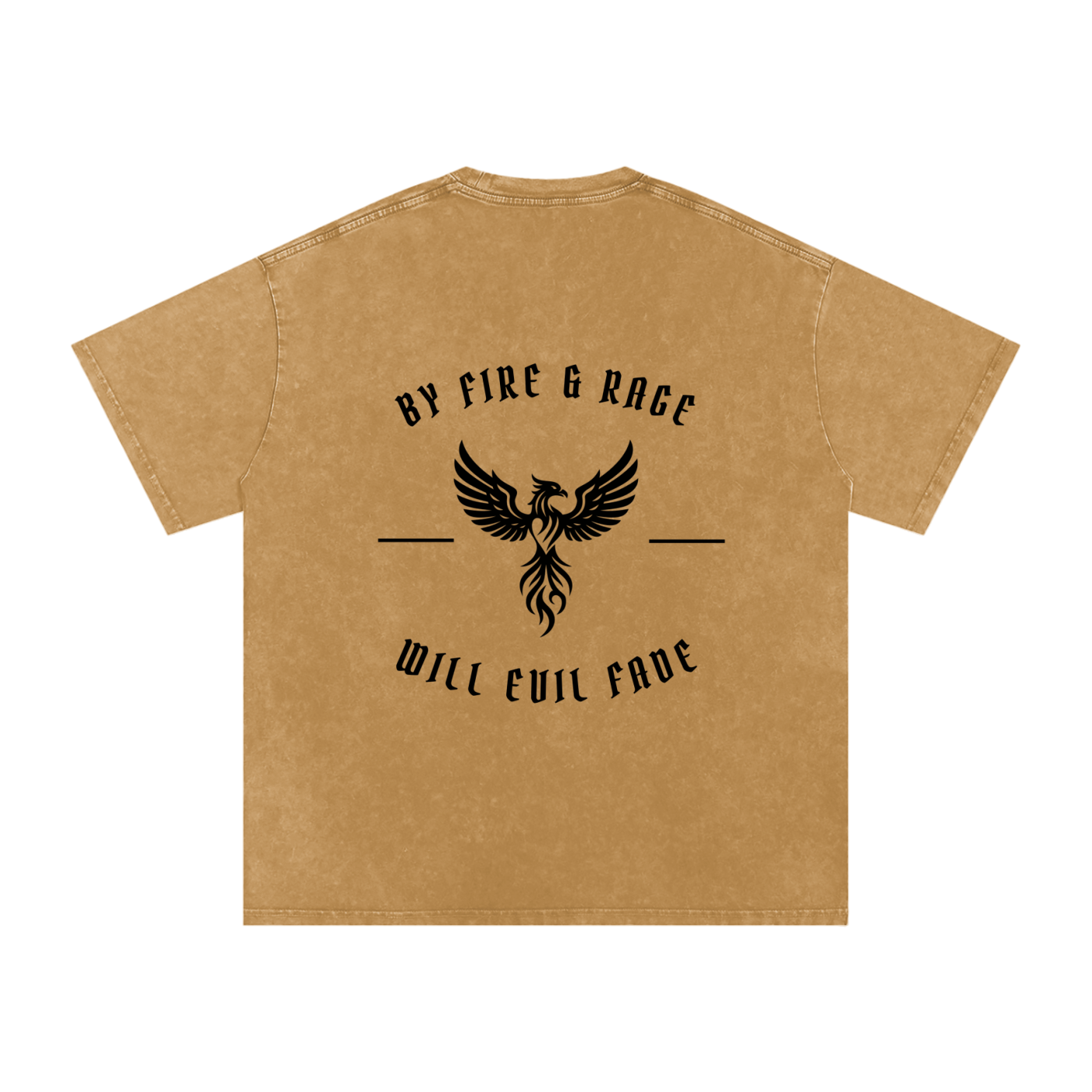 fire and rage - snow washed oversized tee