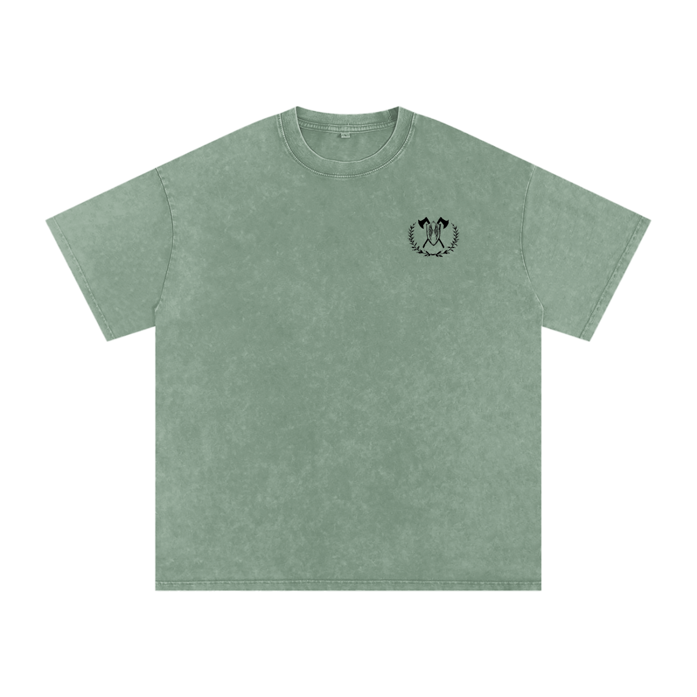 fire and rage - snow washed oversized tee