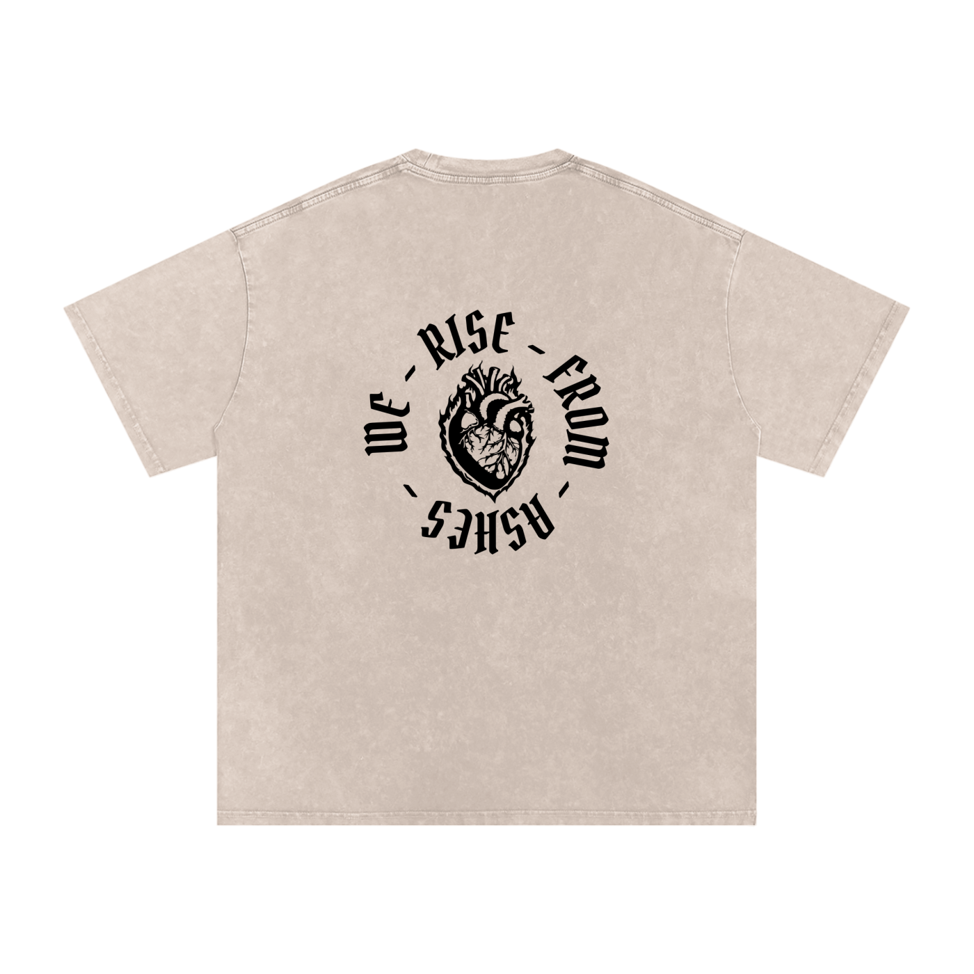 from ashes - snow washed oversized tee