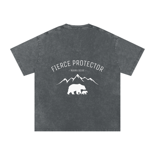mama bear - SNOW WASHED oversized tee