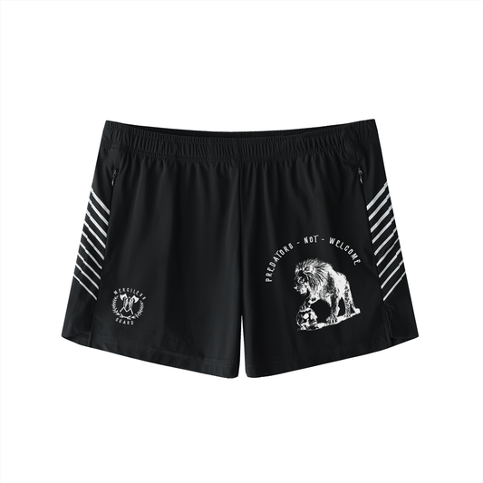 predators not welcome - TRACK SHORTS