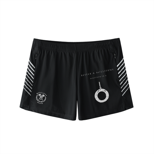 BETTER A MILLSTONE - TRACK SHORTS