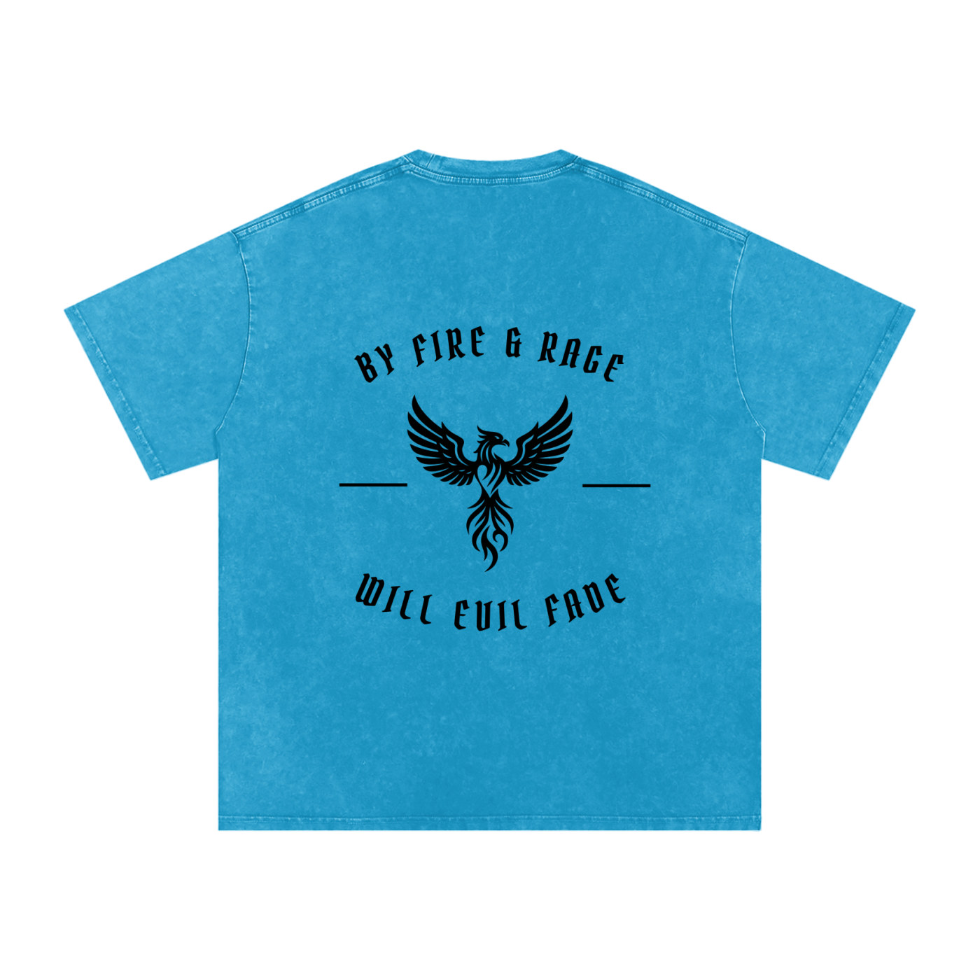 fire and rage - snow washed oversized tee