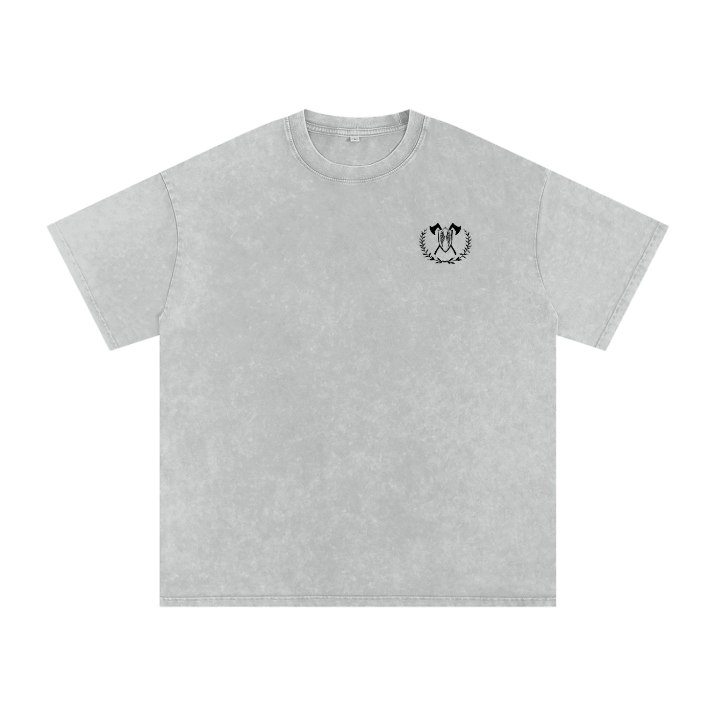 fire and rage - snow washed oversized tee