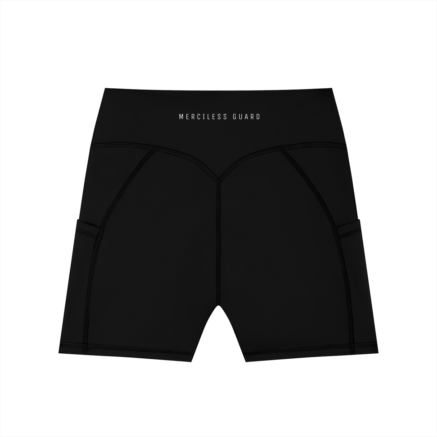 Merciless Guard - High-Waisted Pocket Biker Shorts