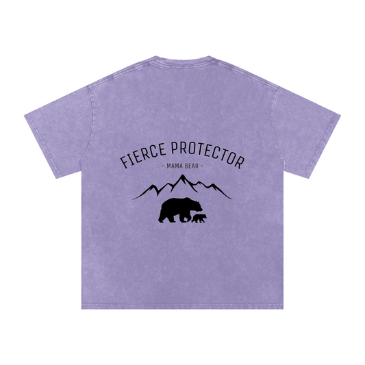 mama bear - SNOW WASHED oversized tee