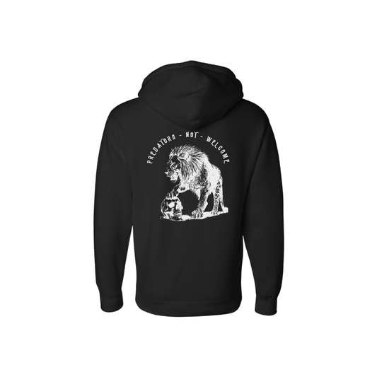 Predators Not Welcome - heavyweight hoodie