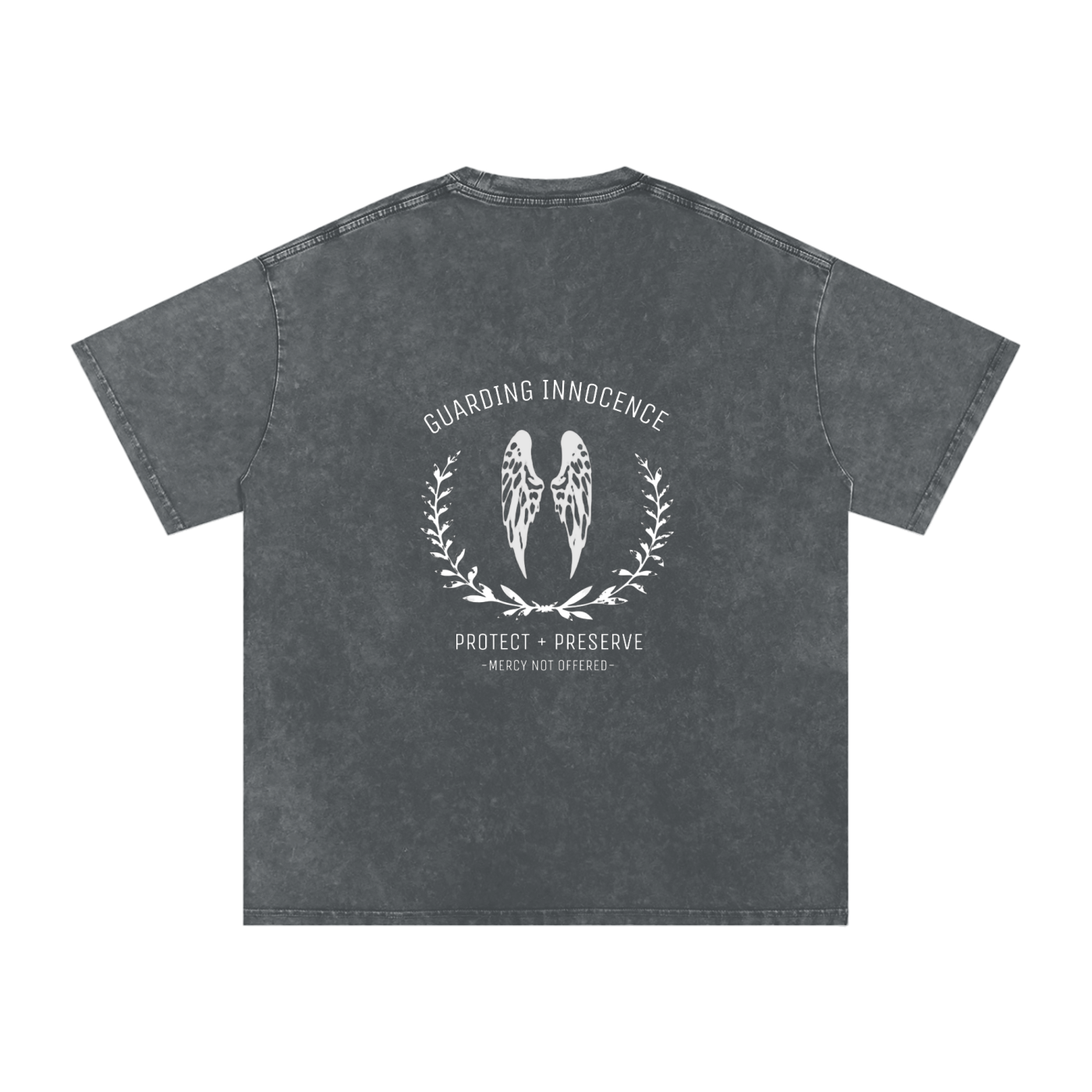 Guarding innocence wings - Women's SNOW WASHED oversized tee