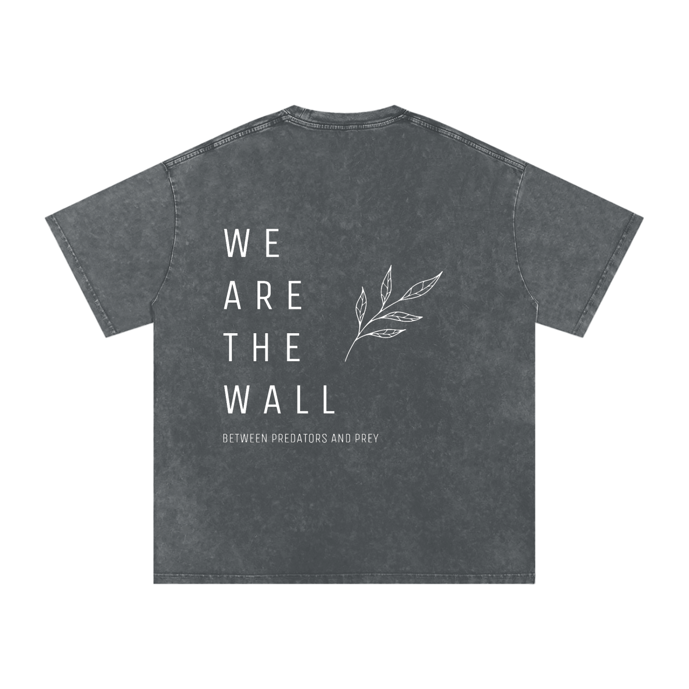 We are the wall - SNOW WASHED oversized tee