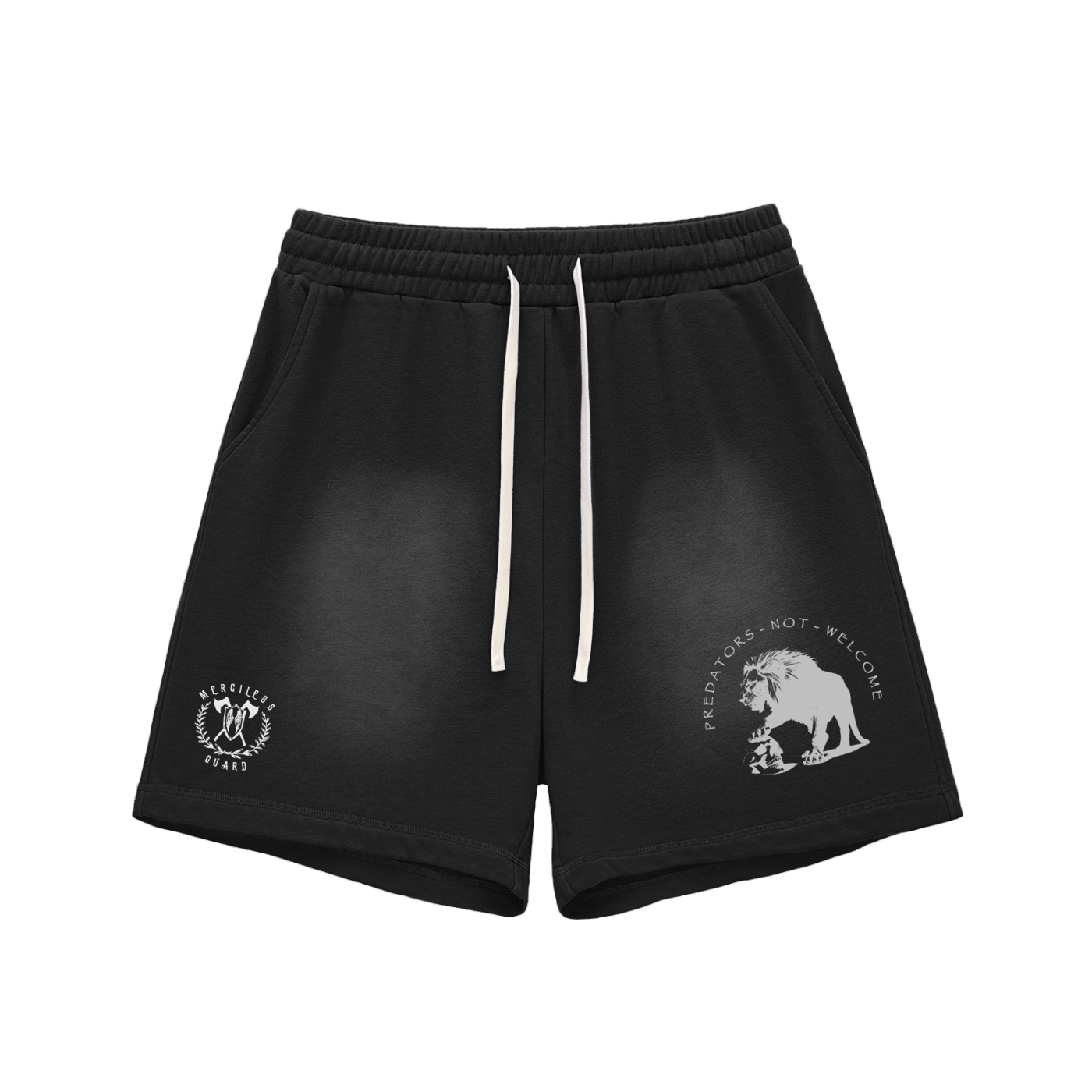 PREDATORS NOT WELCOME - FADED SHORTS