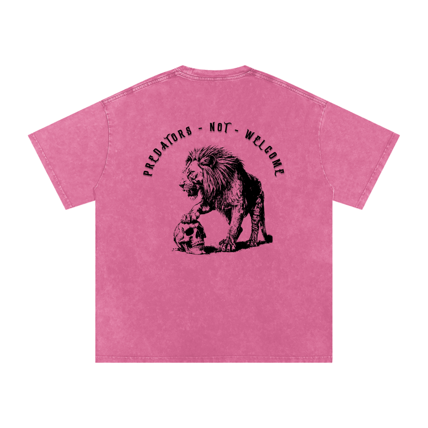 predators not welcome - Women's SNOW WASHED oversized tee