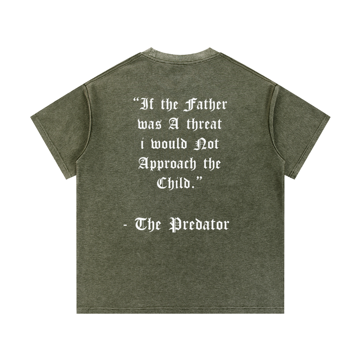 BE A THREAT WAFFLE KNIT TEE