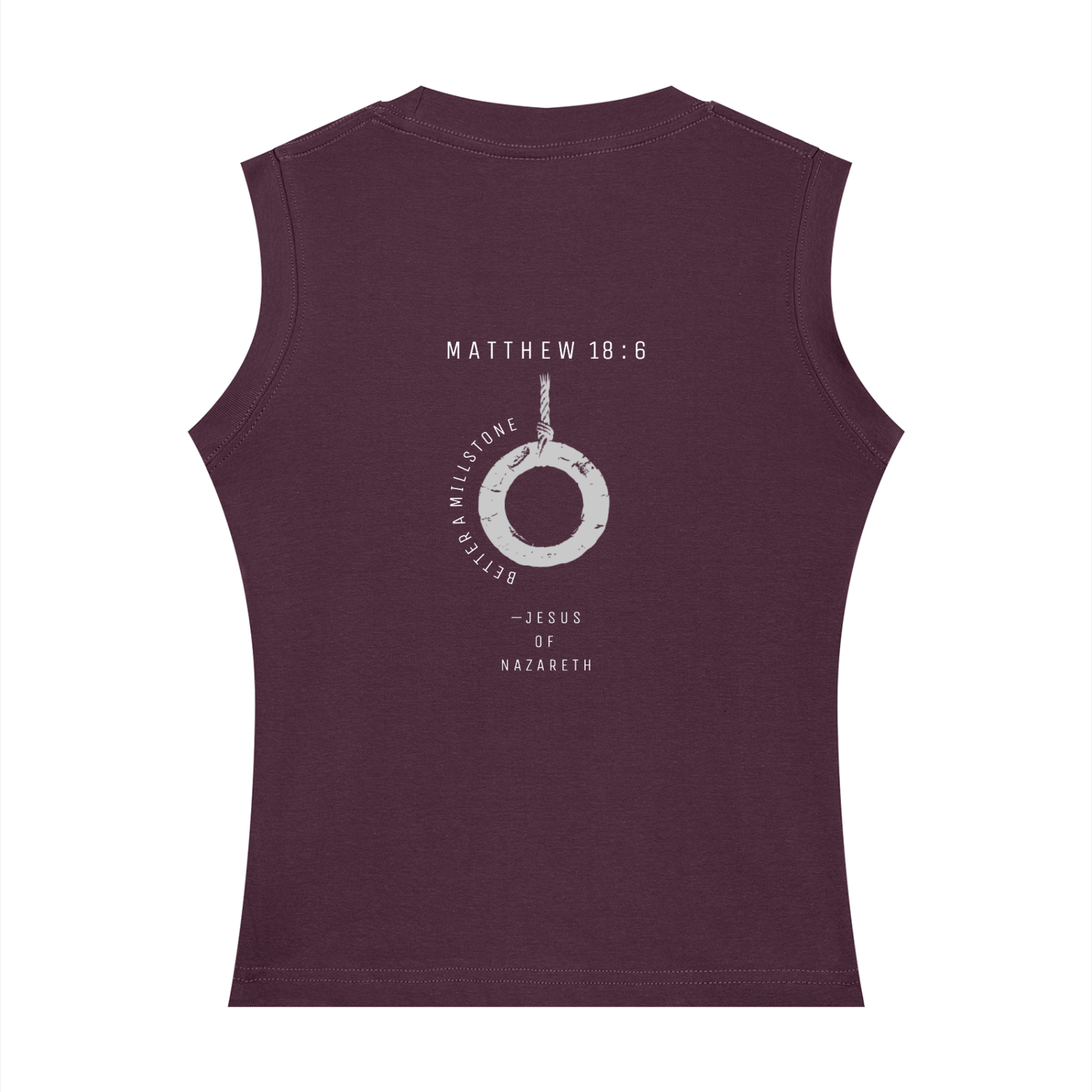 Better a millstone - Women's Crewneck Tank Top