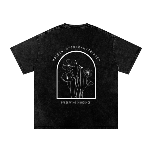 MATRIARCH - snow washed oversized tee