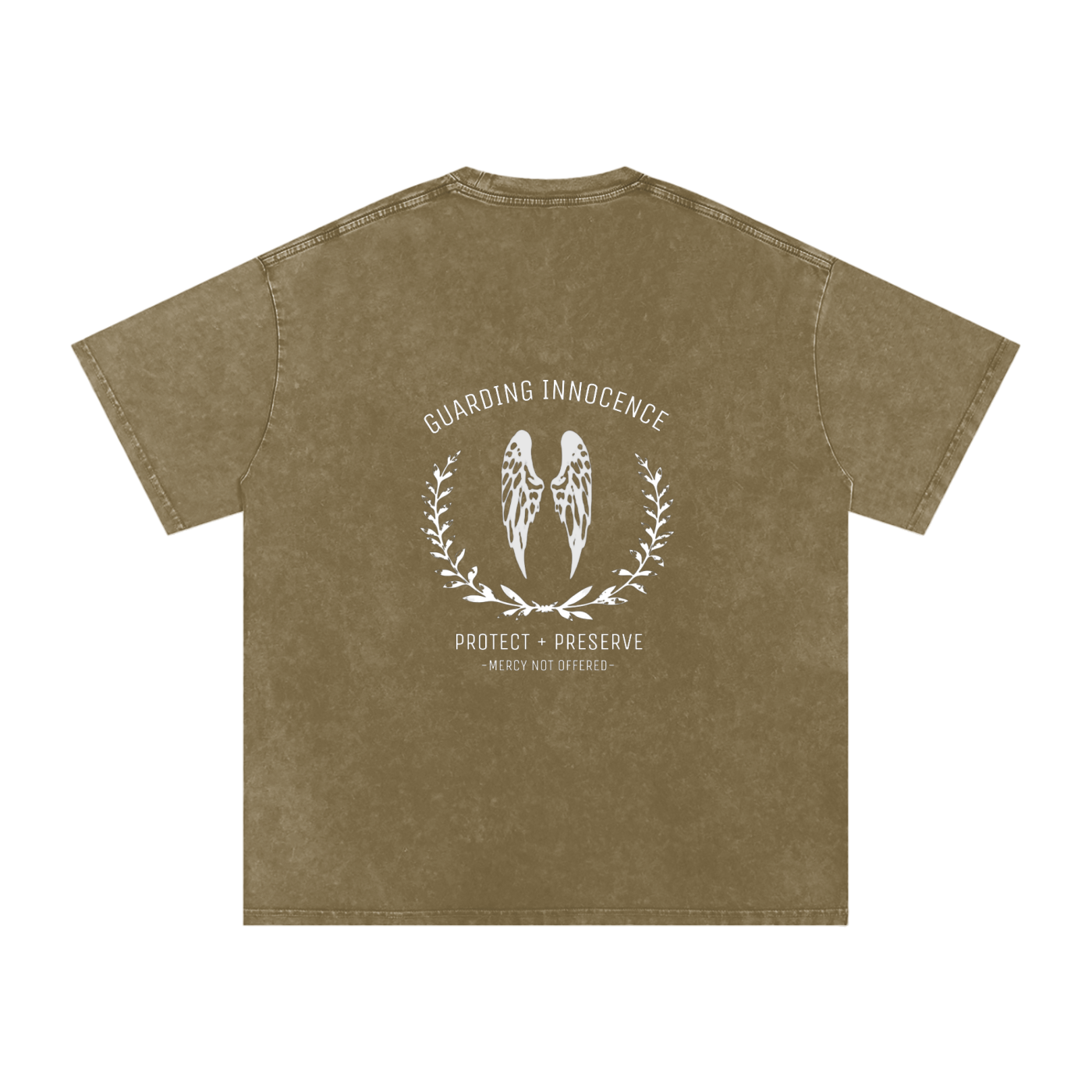 Guarding innocence wings - Women's SNOW WASHED oversized tee