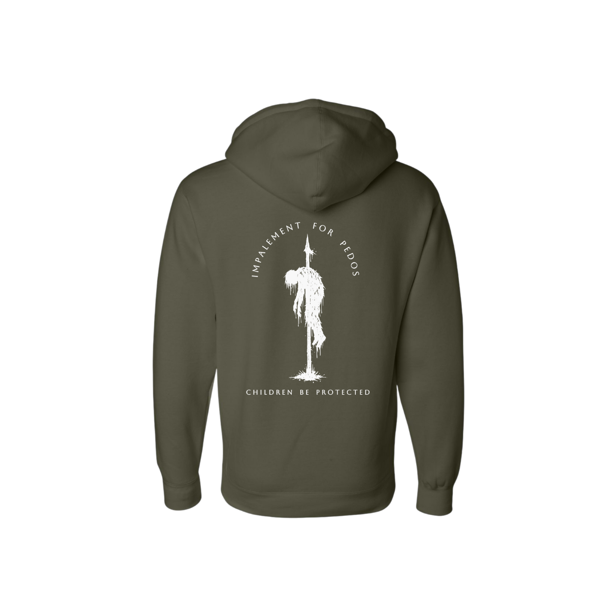 Impalement for Pedos -heavyweight hoodie