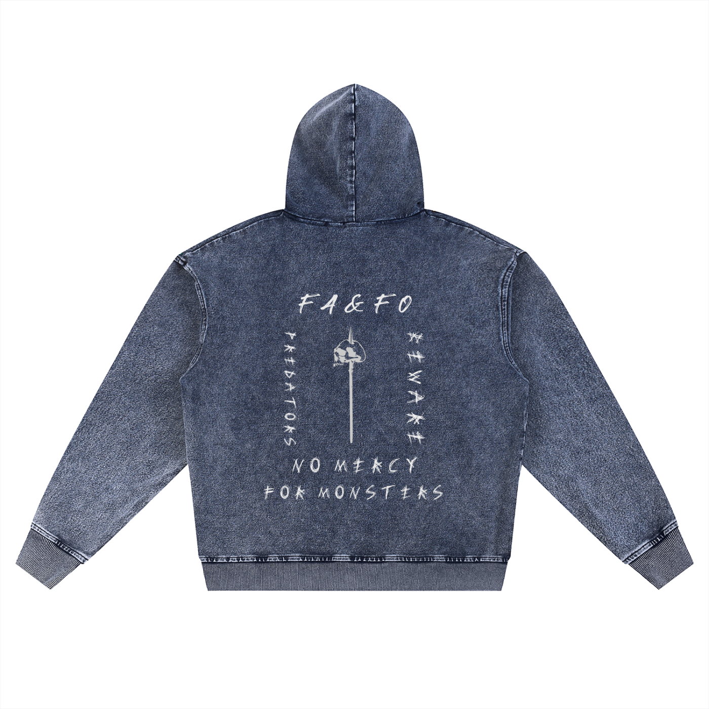 F A & F O - SNOW WASHED ZIP HOODIE