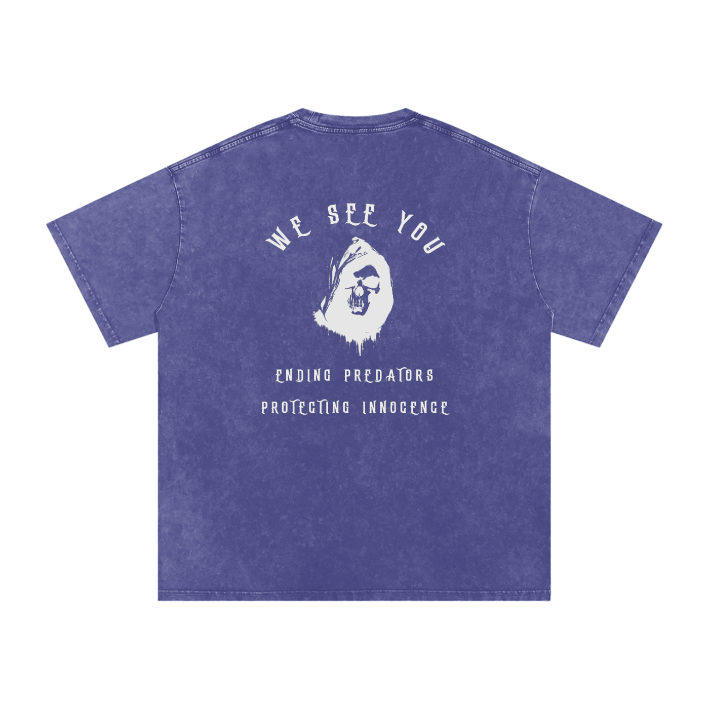 Predators beware - we see you snow washed Oversized tee