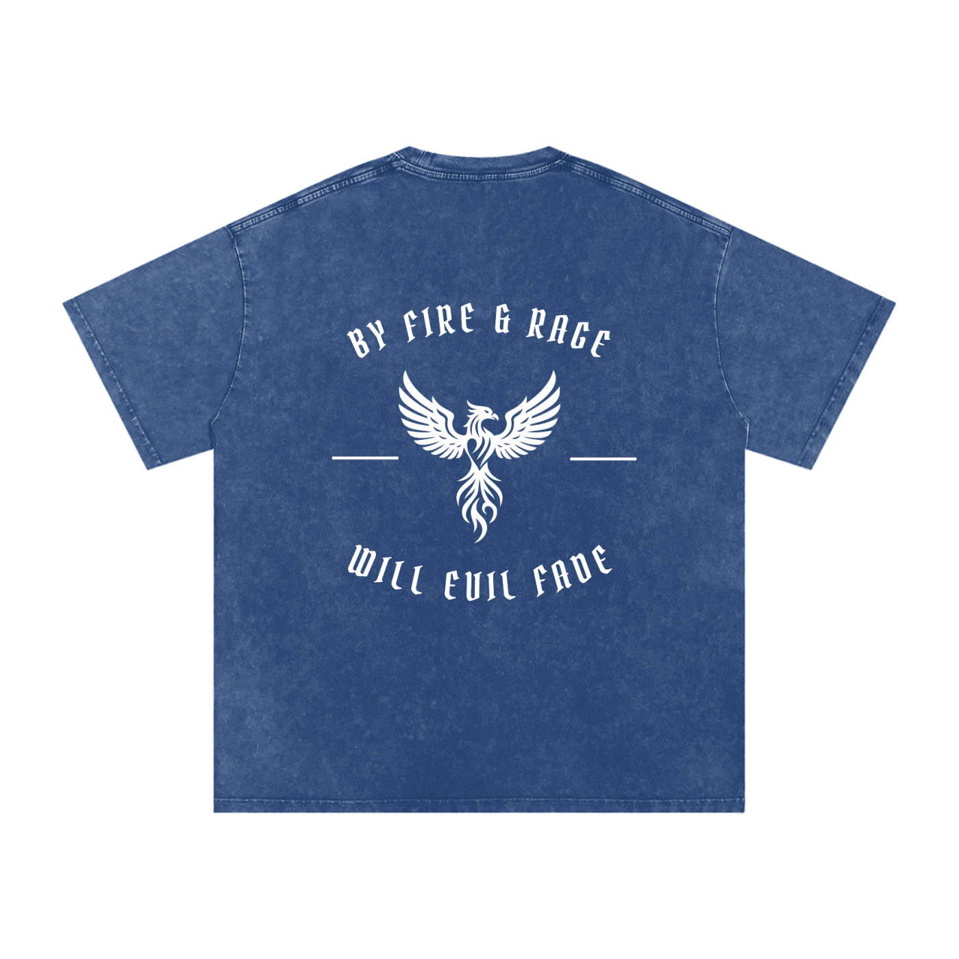 fire and rage - snow washed oversized tee
