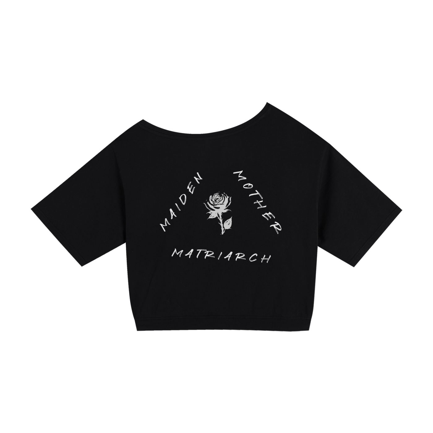 MAIDEN, MOTHER, MATRIARCH - DROP SHOULDER CROP TEE