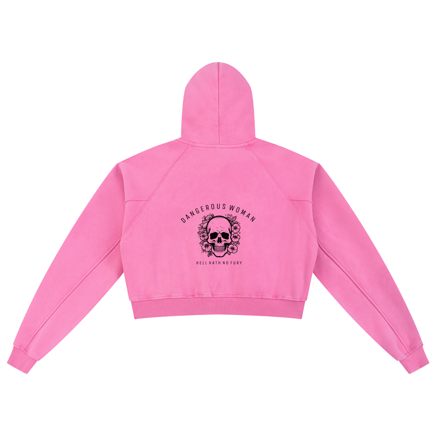 Dangerous Women - Snow Washed Cropped Hoodie