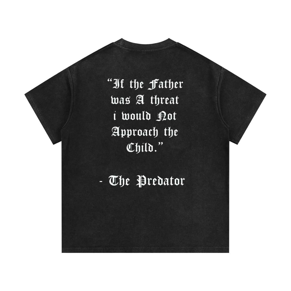 BE A THREAT WAFFLE KNIT TEE