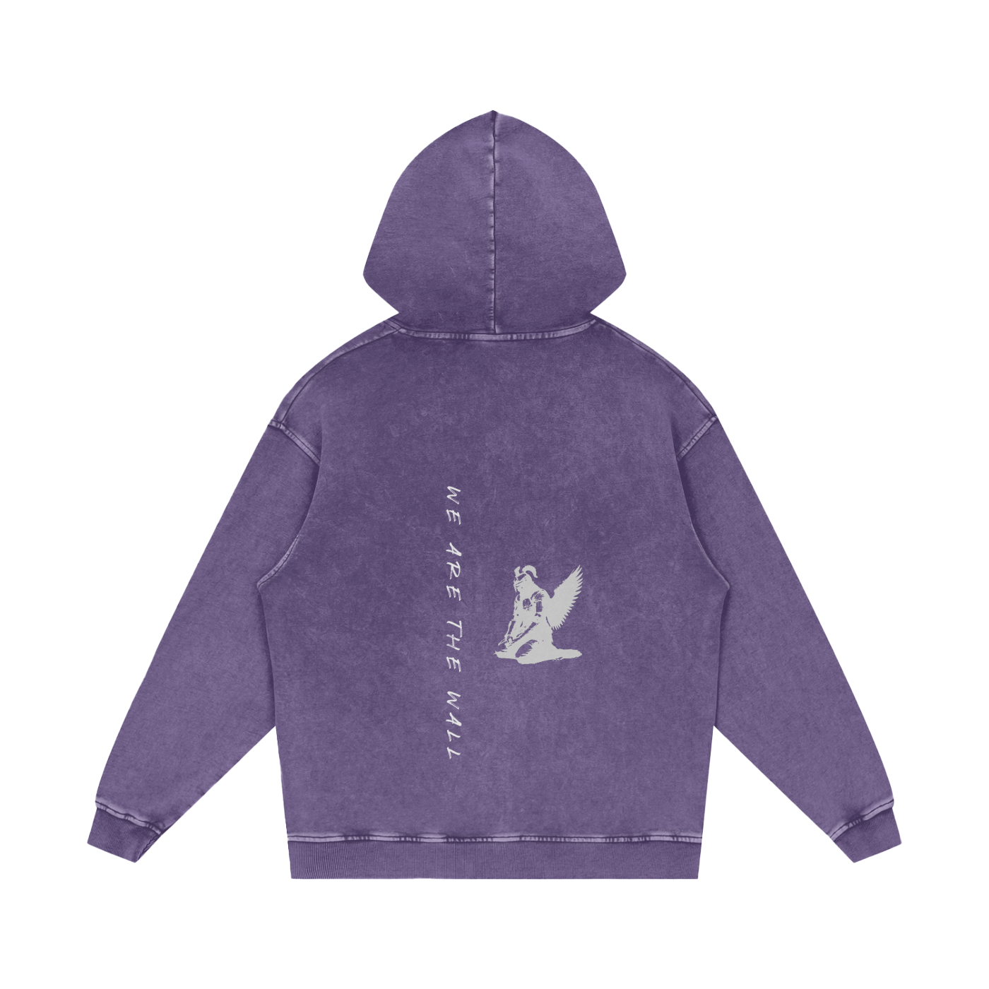 we are the wall - snow washed hoodie