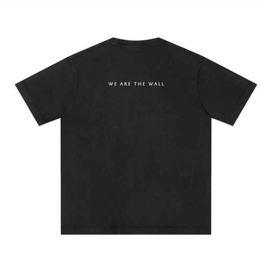 Minimalist We are the wall heavy fitted cotton tee