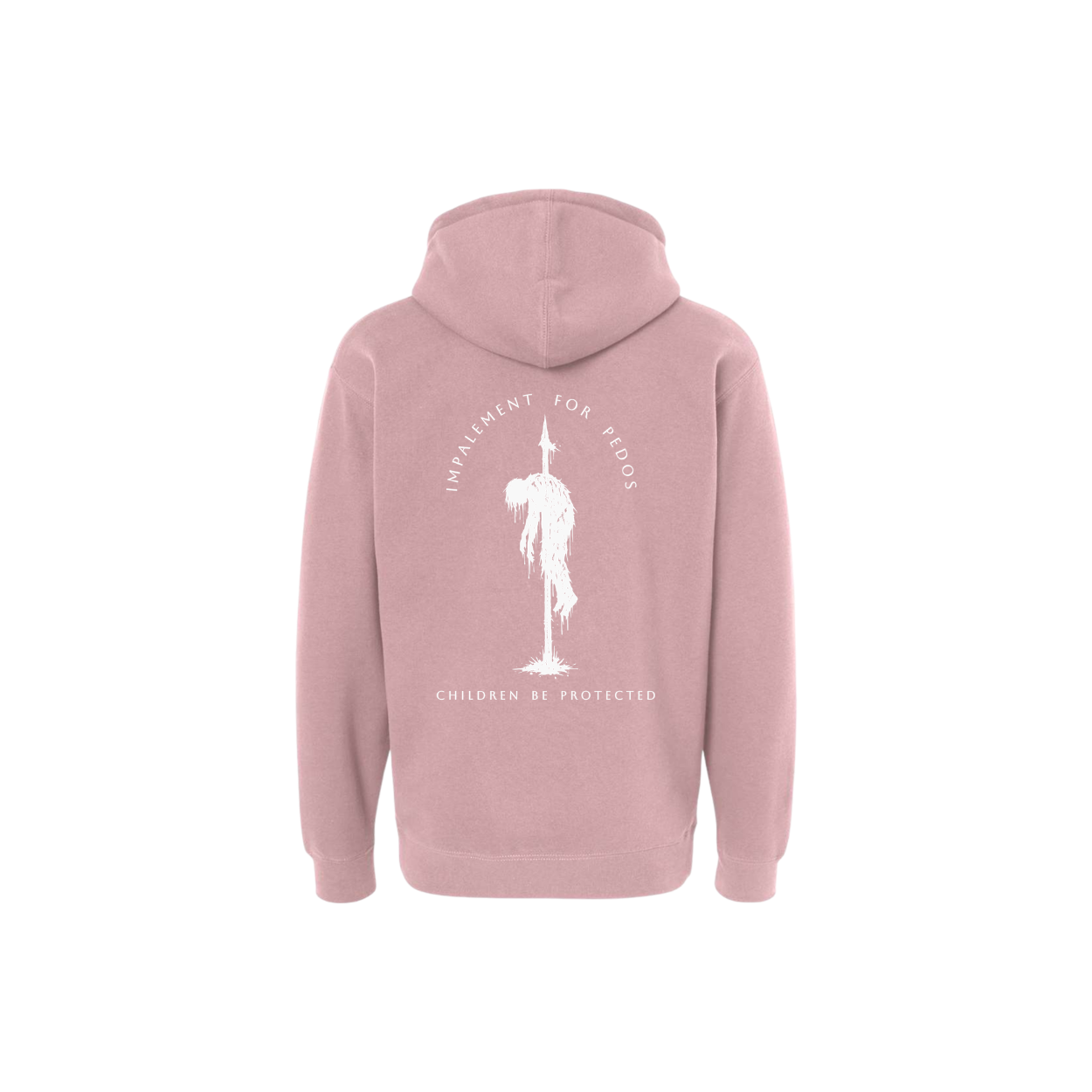 Impalement for Pedos -heavyweight hoodie