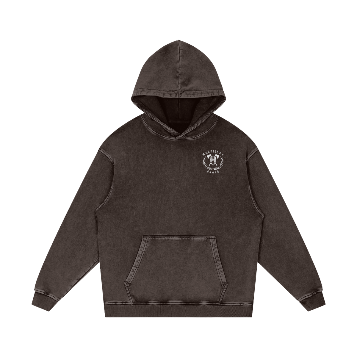 WE ARE THE WALL - SNOW WASHED PULLOVER HOODIE