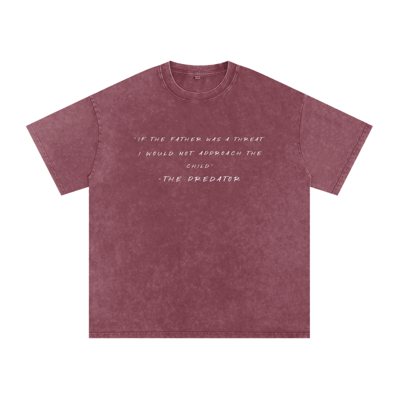 BE A THREAT - SNOW WASHED oversized tee