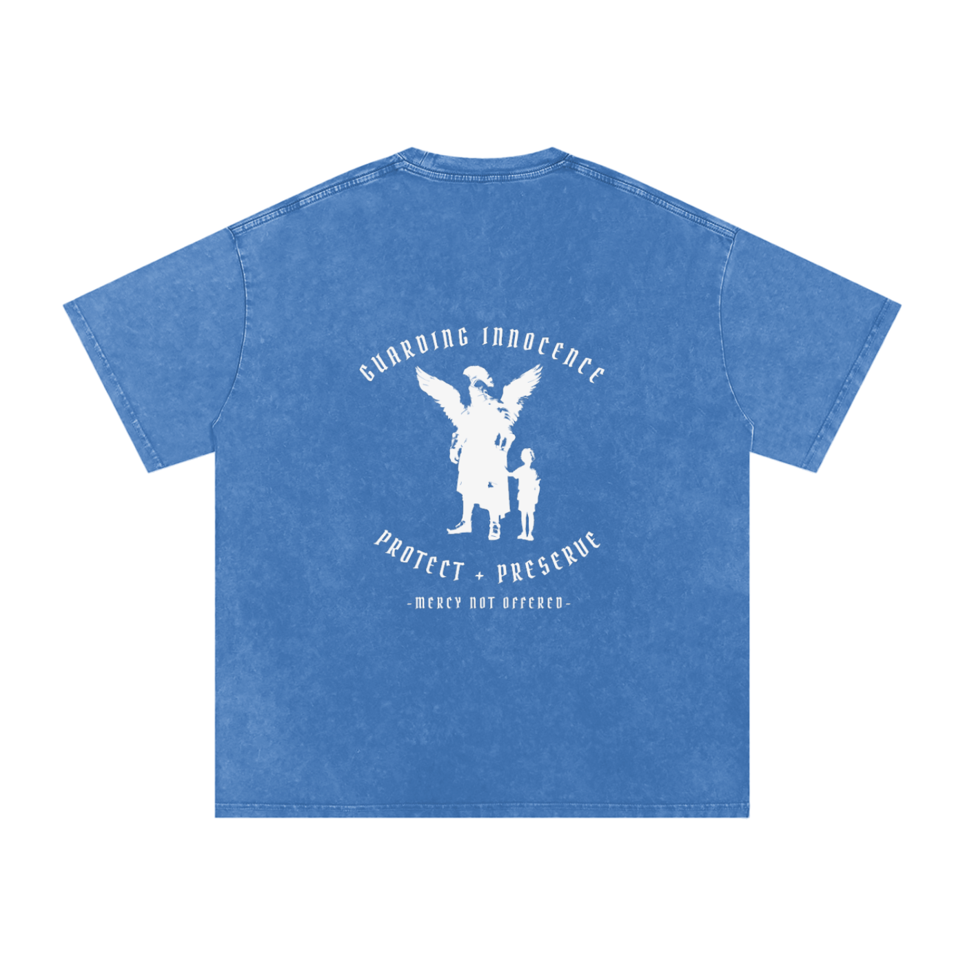 Guarding innocence -  SNOW WASHED oversized tee