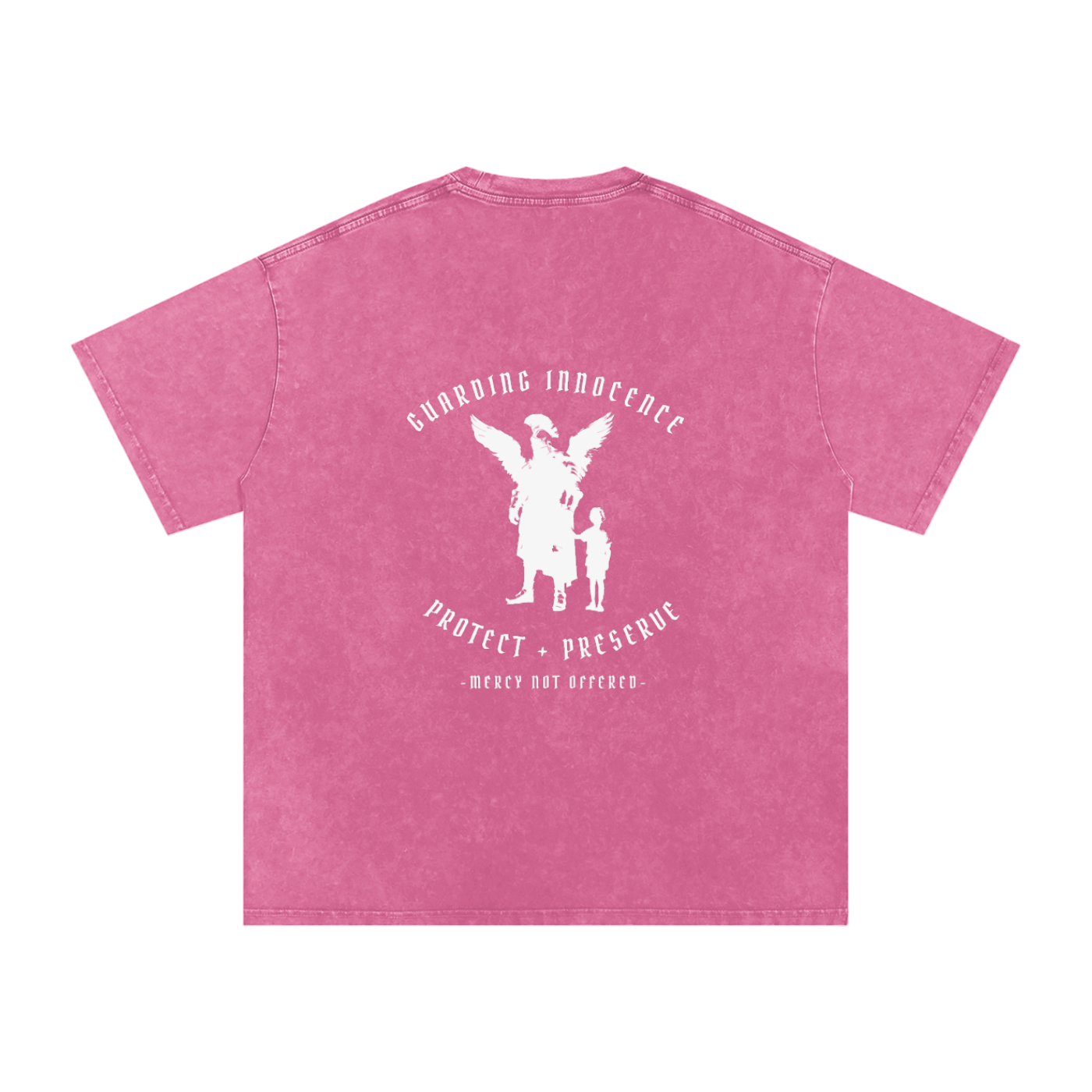 Guarding innocence -  SNOW WASHED oversized tee