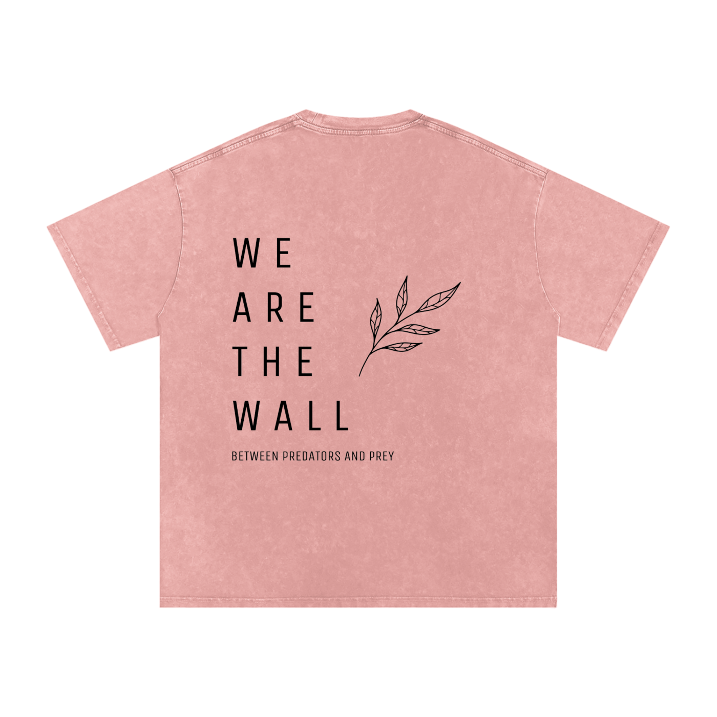 We are the wall - SNOW WASHED oversized tee