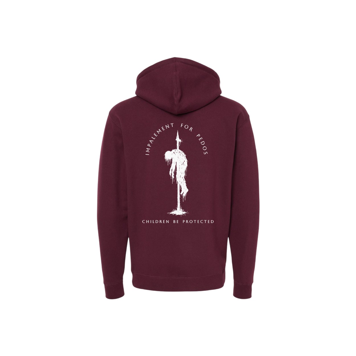 Impalement for Pedos -heavyweight hoodie