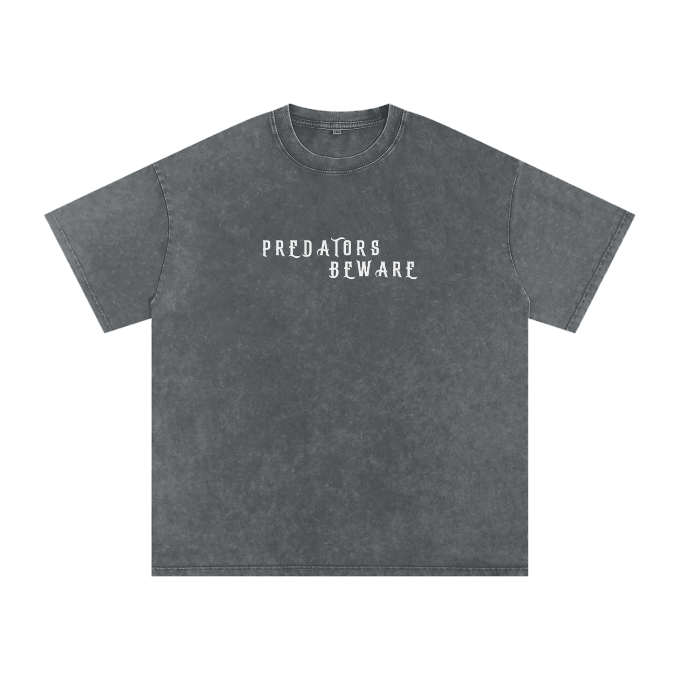 Predators beware - we see you snow washed Oversized tee