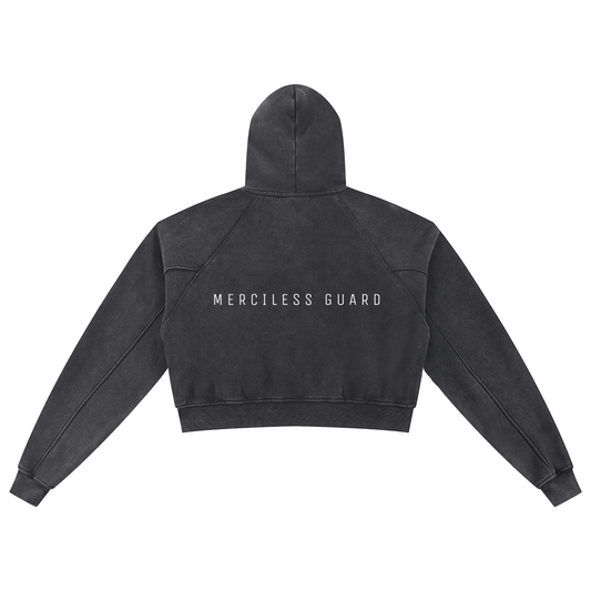 Minimalist - Snow Washed Cropped Hoodie