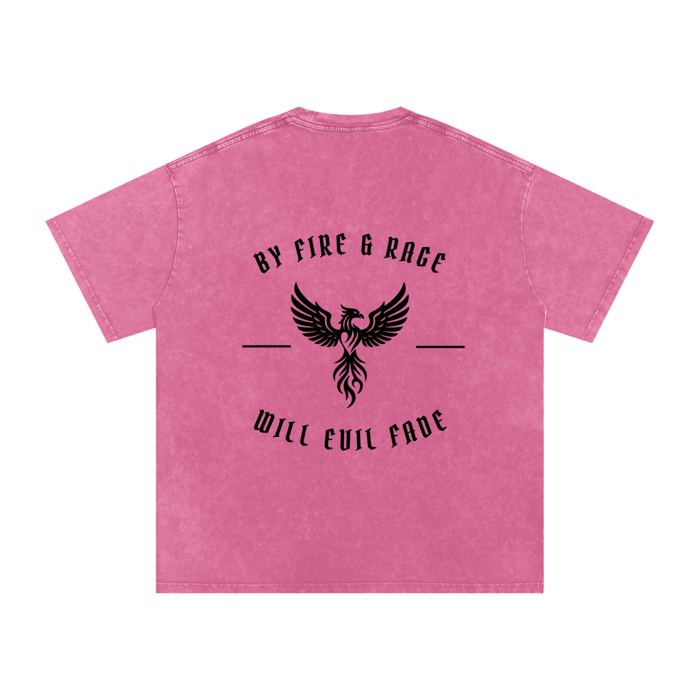 fire and rage - snow washed oversized tee
