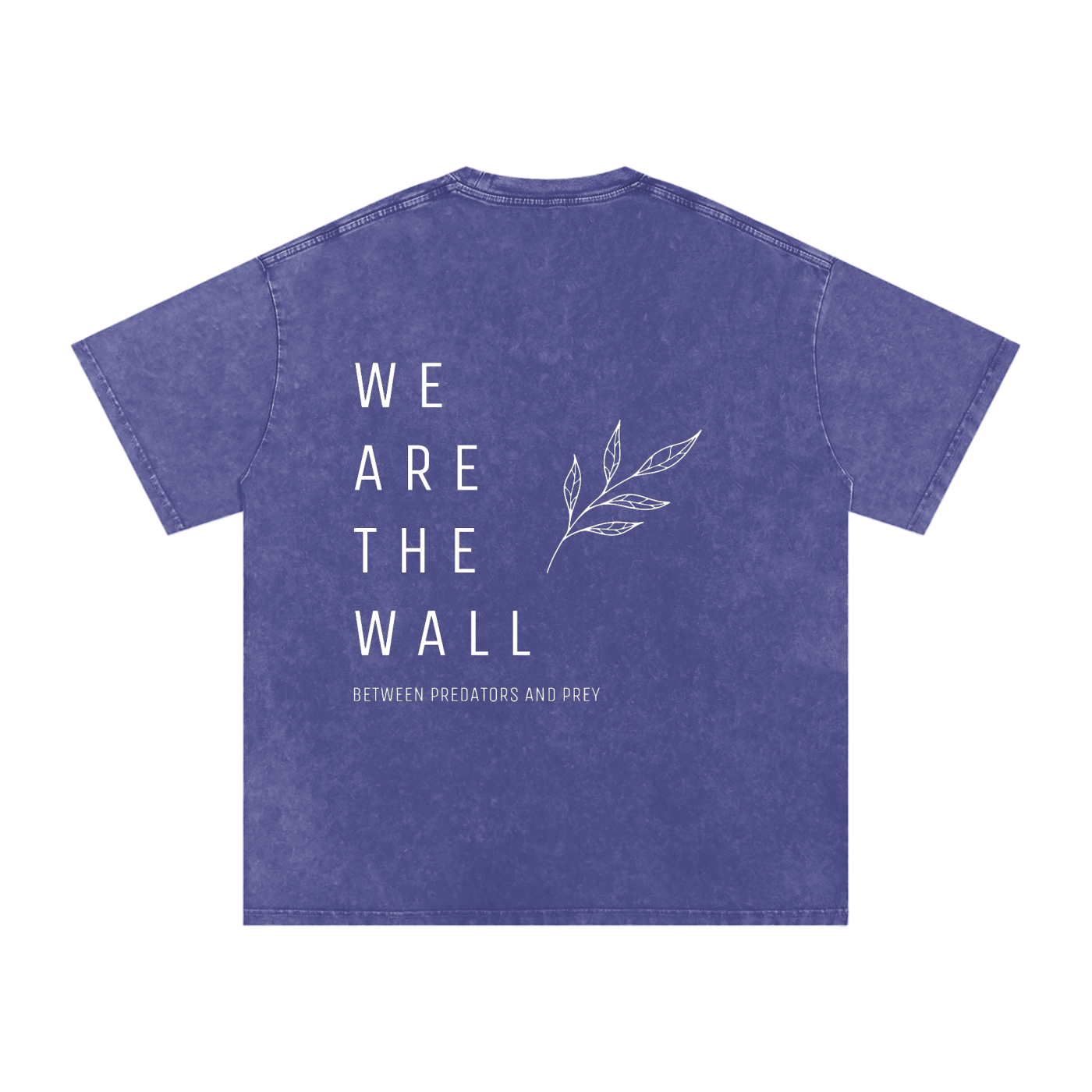 We are the wall - SNOW WASHED oversized tee
