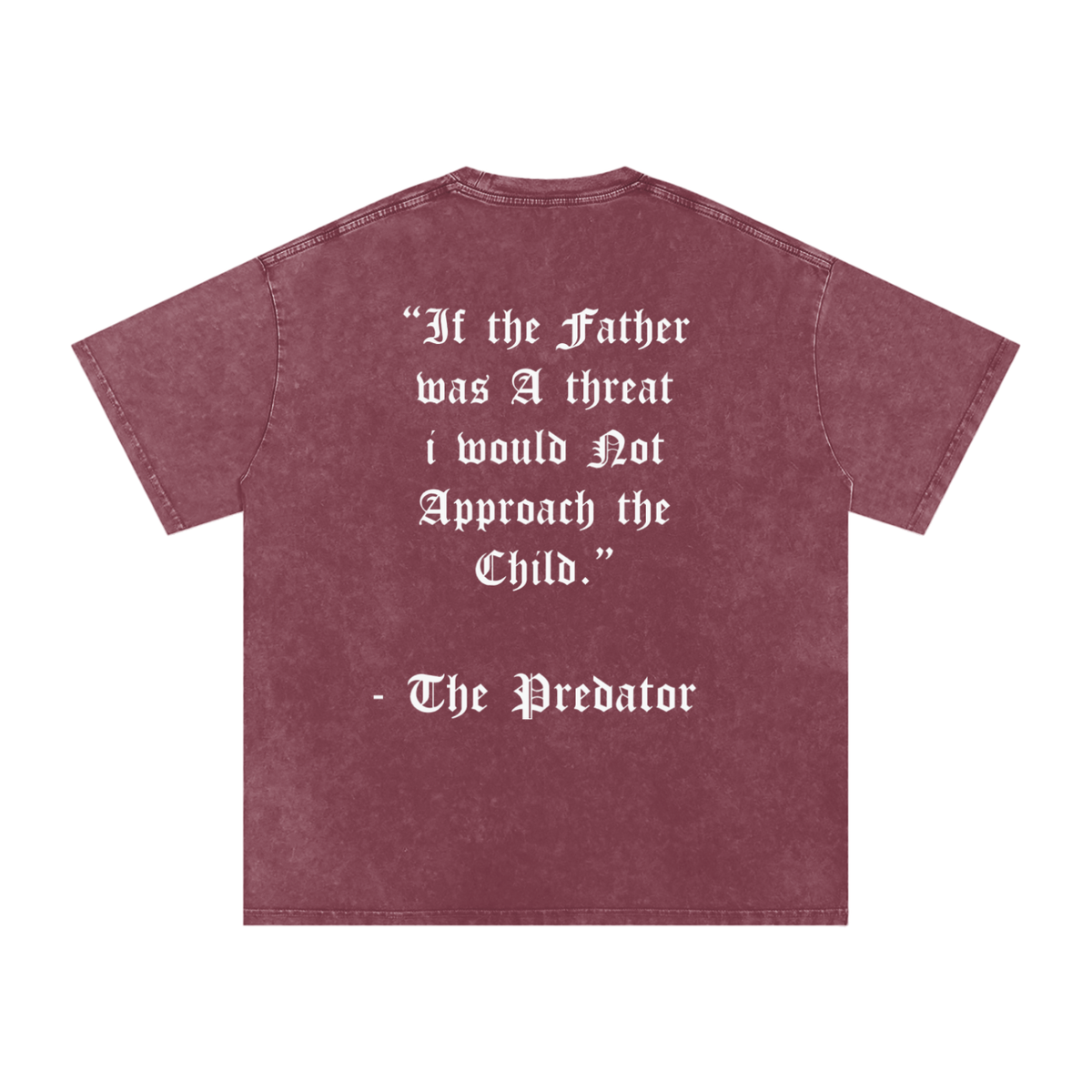 BE A THREAT - SNOW WASHED PUMP COVER