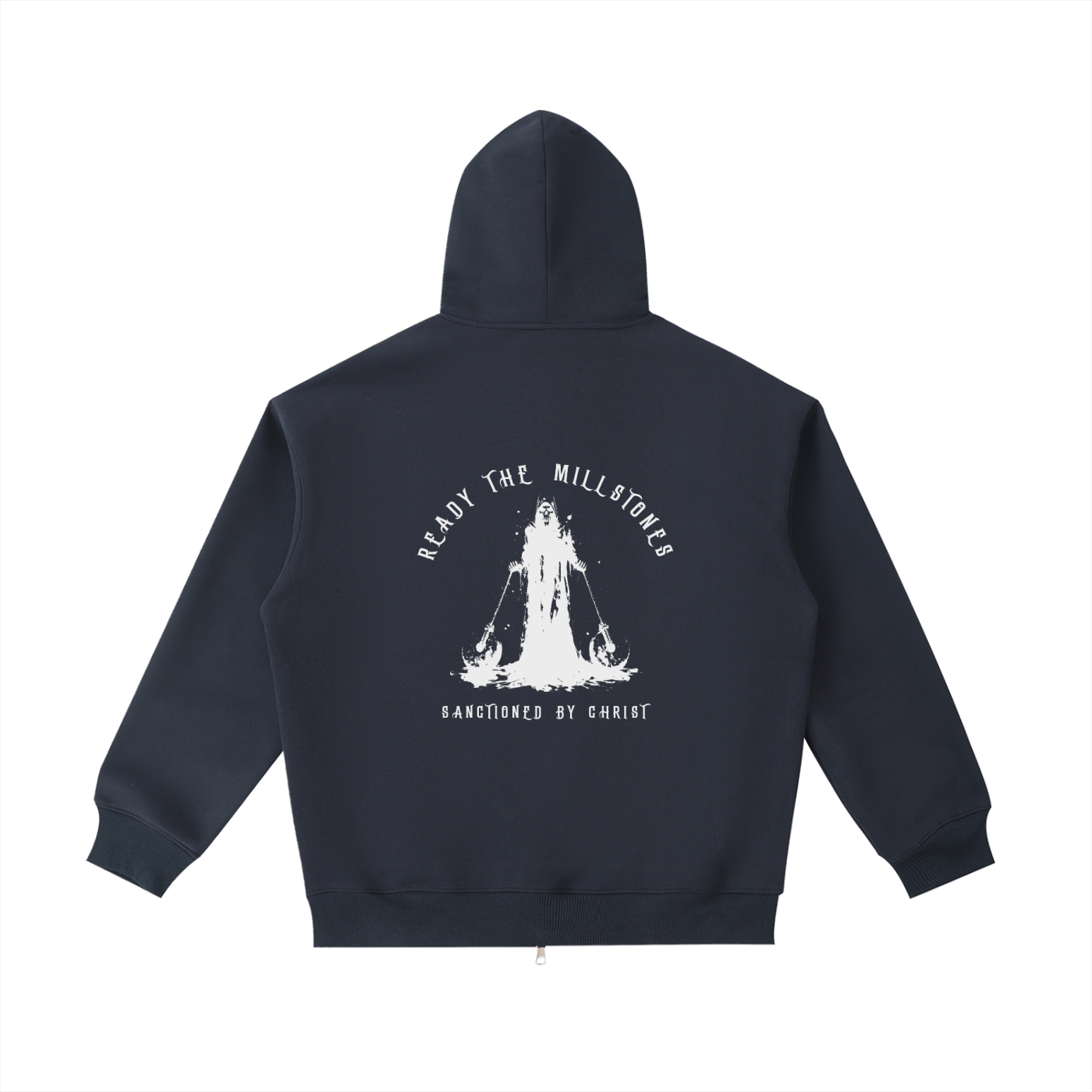 ready the millstones - Heavyweight zip Hoodie