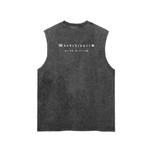 WOODCHIPPERS SOLVE PROBLEMS -  MEN'S SNOW WASHED TANK