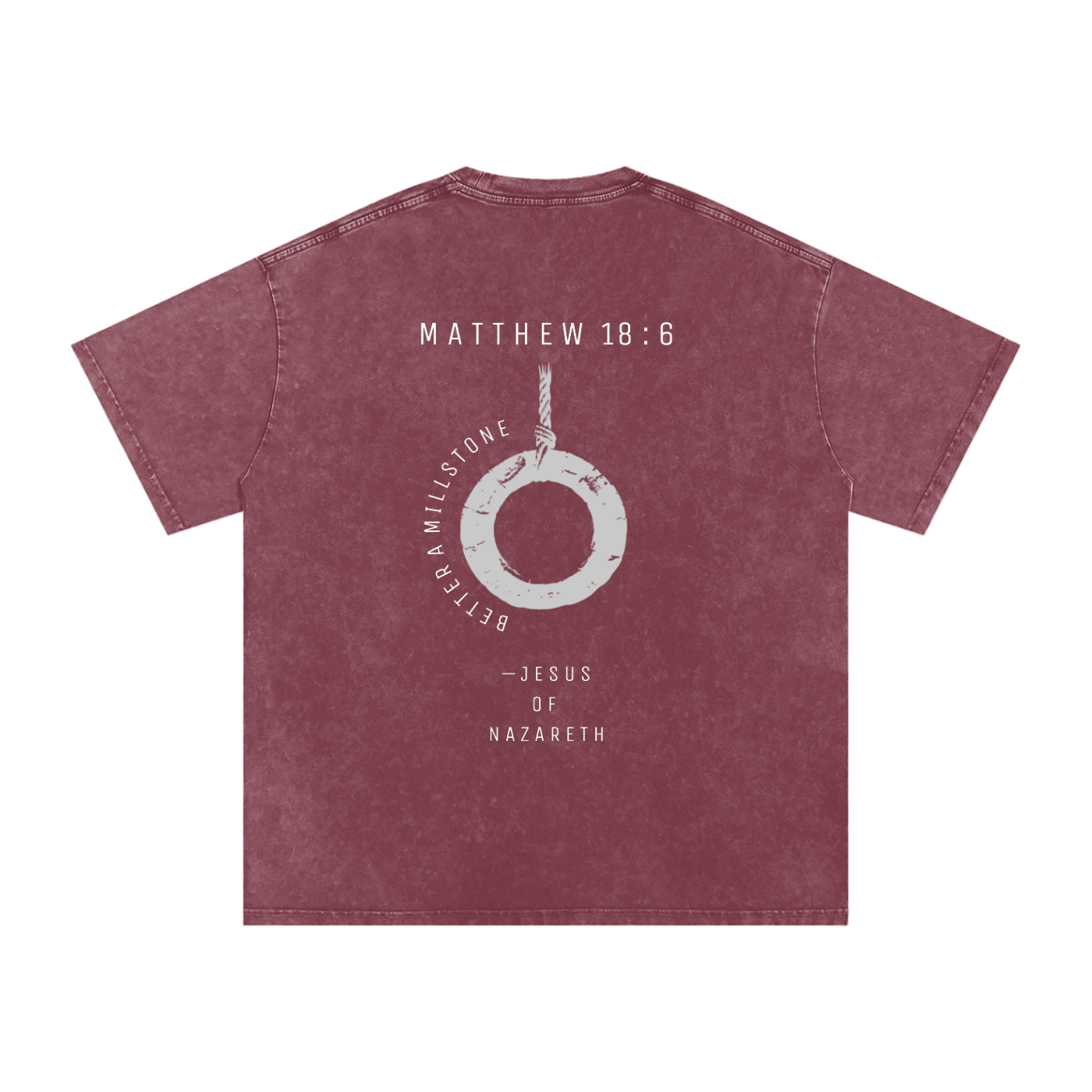 better a Millstone - SNOW WASHED oversized tee