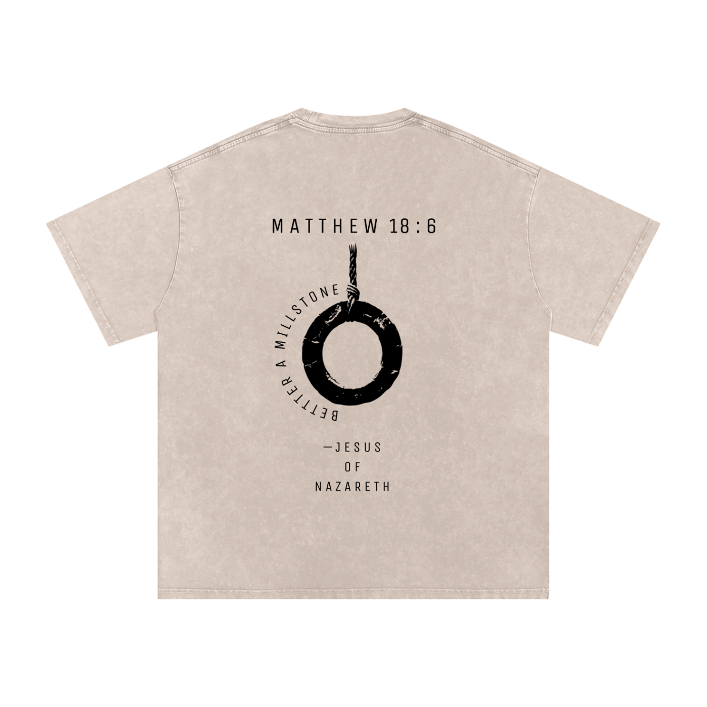 better a Millstone - SNOW WASHED oversized tee