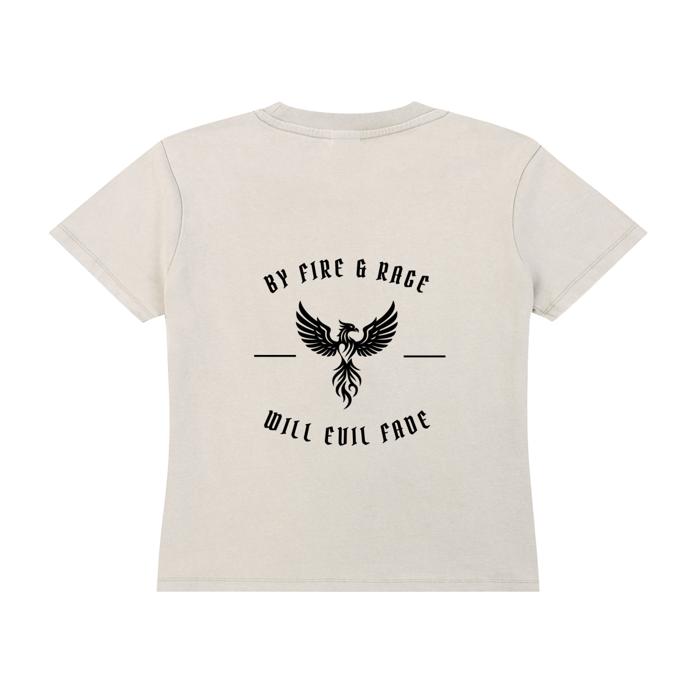 fire and rage - cropped tee
