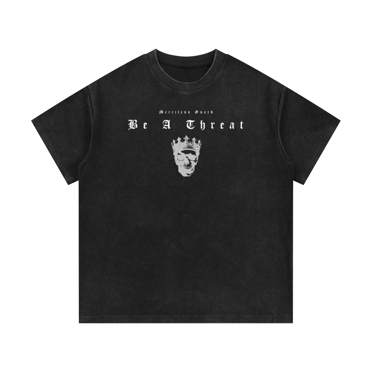 BE A THREAT WAFFLE KNIT TEE